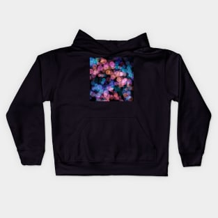 Pink and Blue Bubbles Kids Hoodie